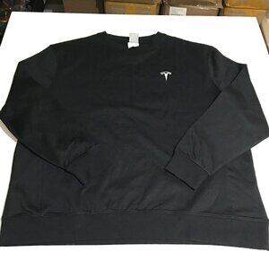 Tesla Elon Musk Mens XL Black Sweatshirt Crewneck